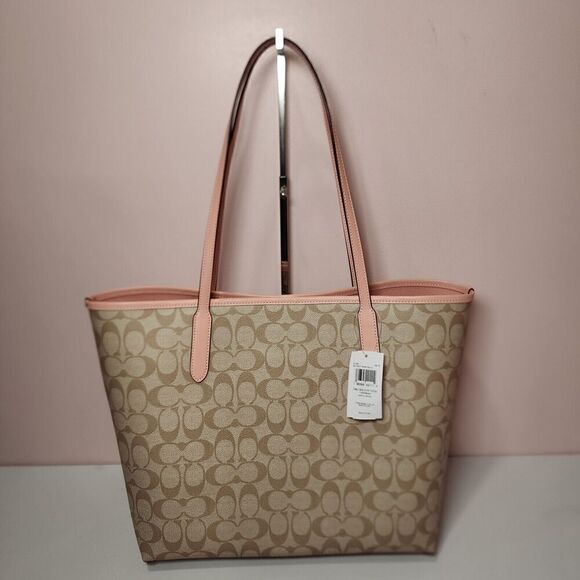 NWT Coach CU392 Coach X Observed By Us City Tote Bag In Signature Canvas - Picture 3 of 7